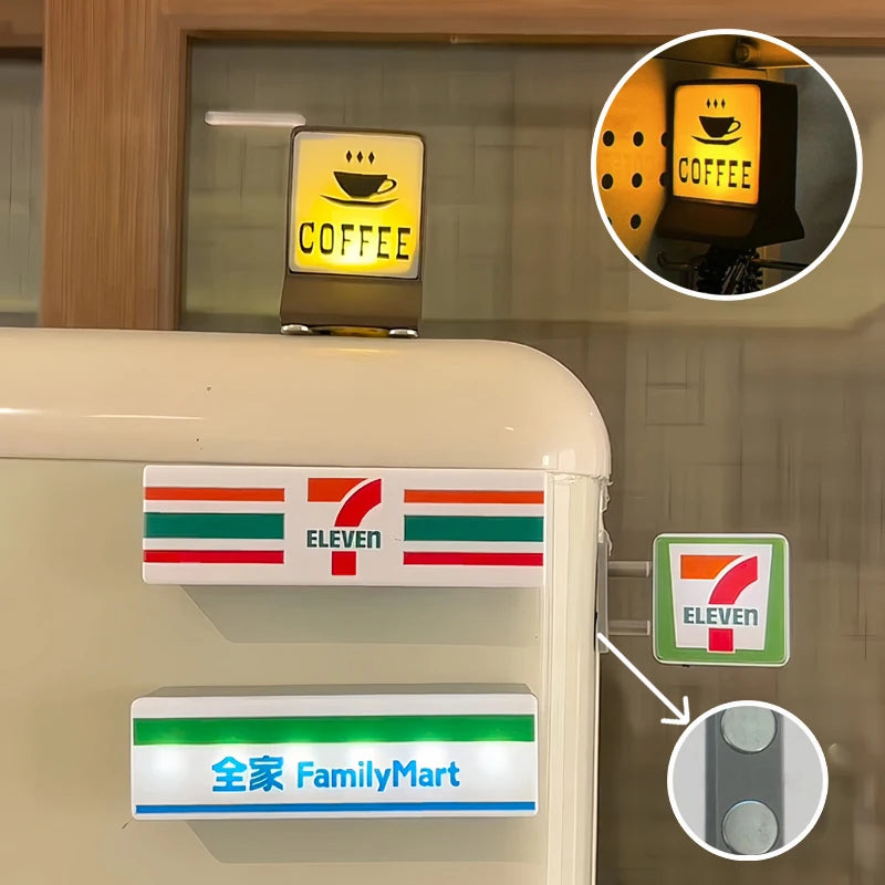 Tiny Convenience Store Fridge Magnetic