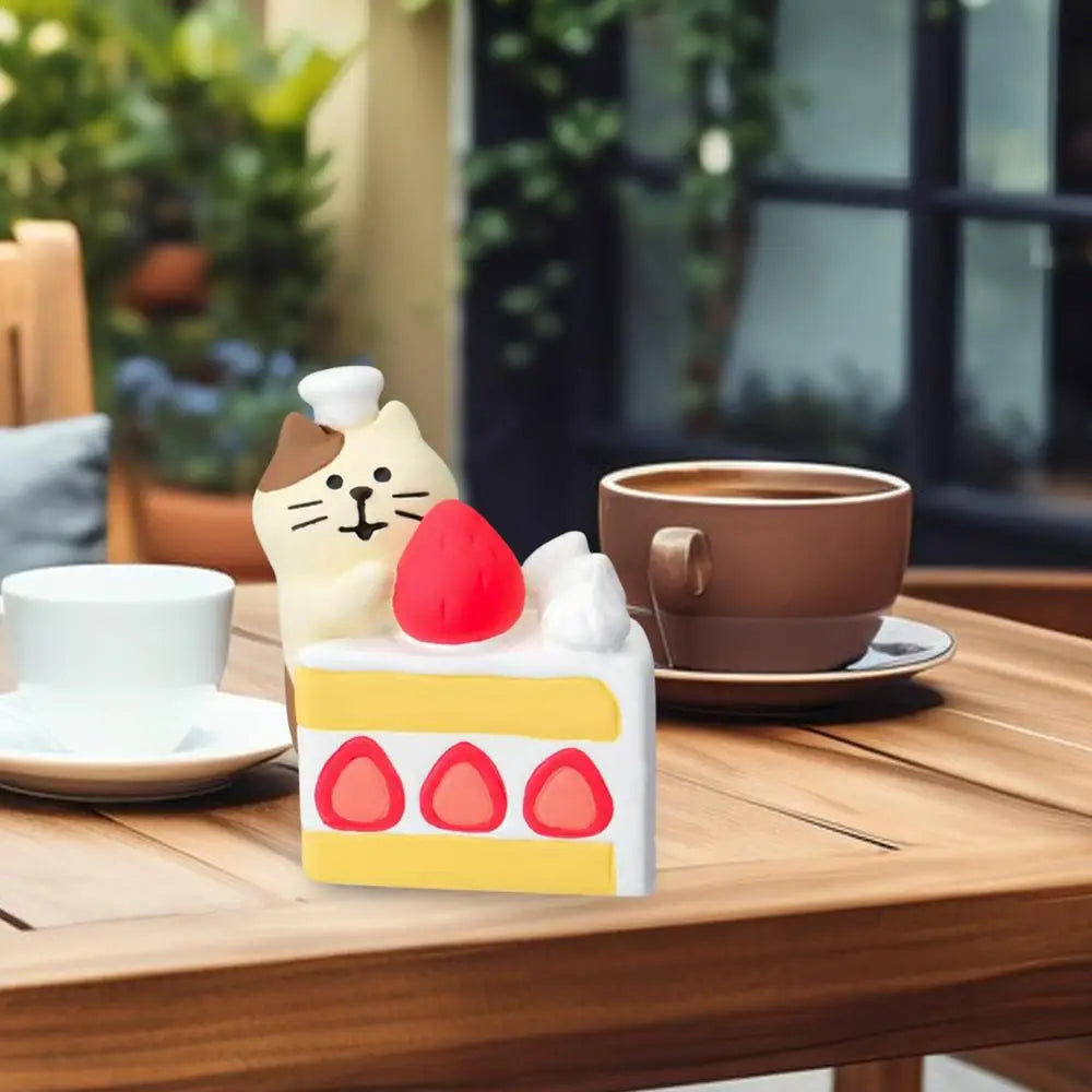 Tiny Baking Cat Figurines