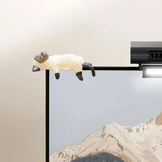 Tiny Sleeping Cat Figurine