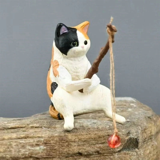 Tiny Fishing Cat Figurine
