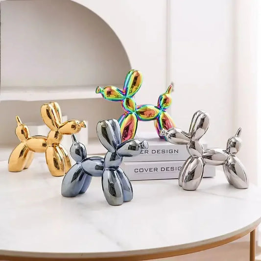 Tiny Ceramic Balloon Dog figurine